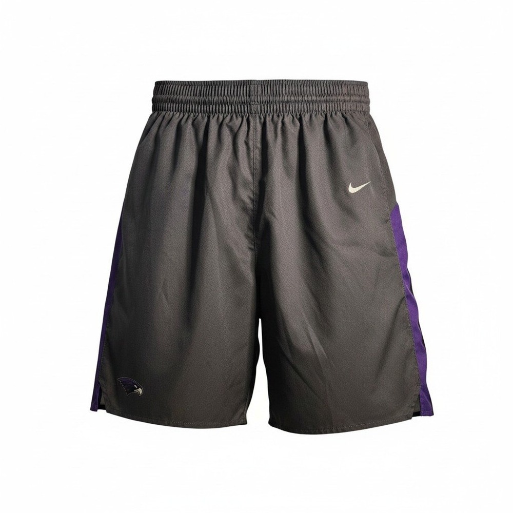 Nike RavensTeam Shorts Mens Large Gray Purple Basketball Training Made In Canada